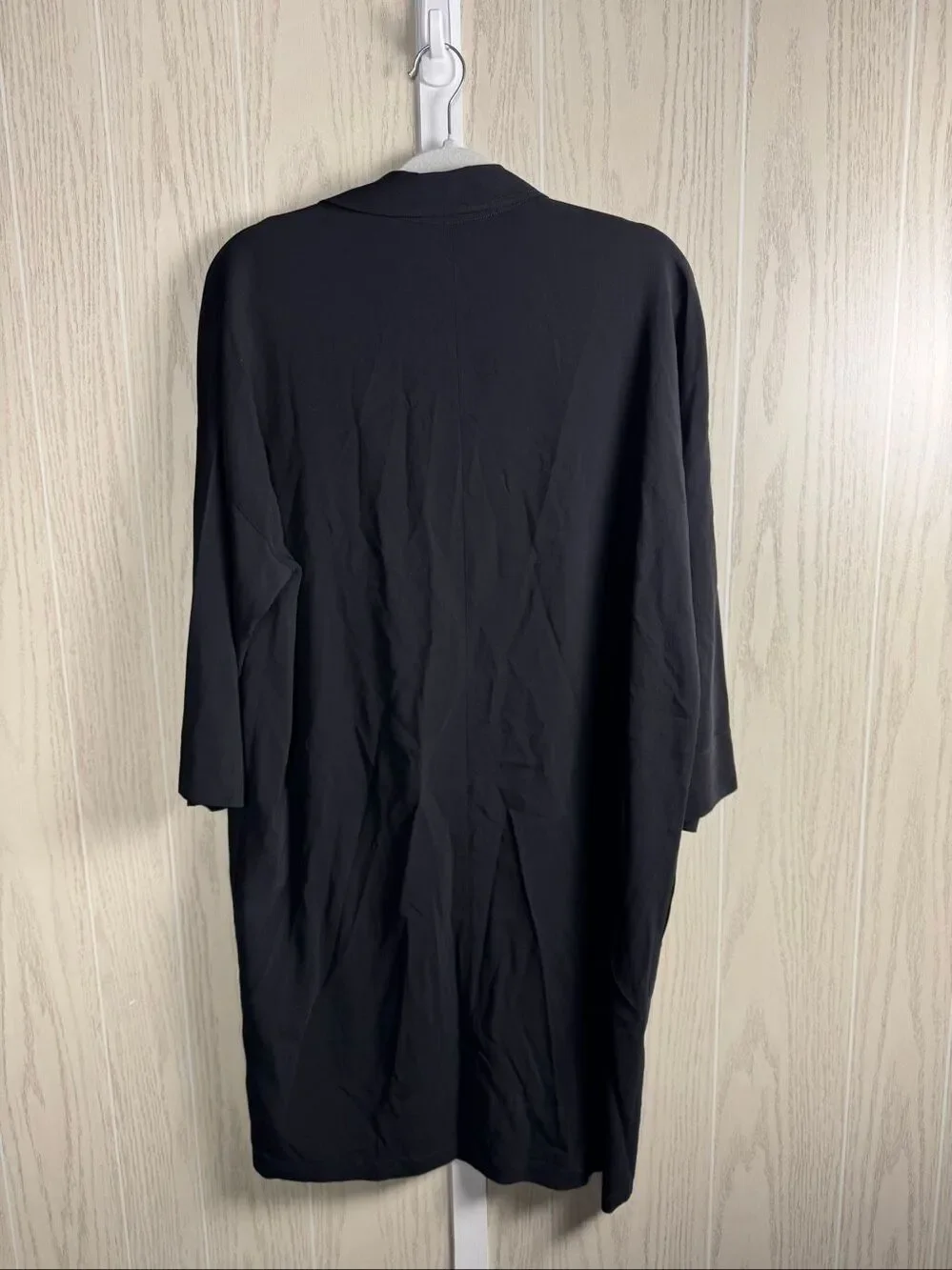 Vince Black Midi Kaftan Dress Size Small Viscose Boxy Luxury Flowy